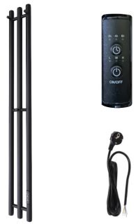 Полотенцесушитель электрический Маргроид Inaro 15x120см правый чёрный матовый Inaro3v-12012-1049-9005R